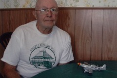Joe Black with his P-51D "Mary's Lil Lamb" model