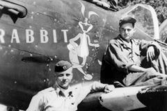 Captain Charles "Daddy Rabbit" Peters. 363rd FS with his crew and his P-51D