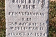 Lieutenant Robert Wiser Headstone