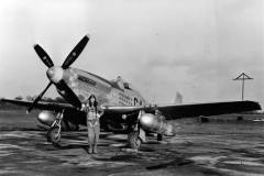 Major Carson with P-51D "Nooky Booky IV"