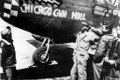 Captain Robert D Brown and his P-51B "Chicago Gun Moll," 43-6556, G4-B