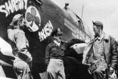 Lt Gilbert O'Brien, P-51B "Shanty Irish" 43-6787, G4-Q, Ace with 7 victories.