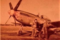 Rare color photo, Captain Sublett with his P-51D