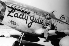 Captain Mark Stepelton, P-51B "Lady Julie" 42-106978, C5-G. 3 1/2 Victories