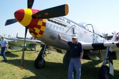 Bud by restored P-51D Gentleman Jim