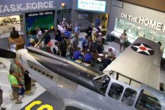 Bud signing books by the EAA's XP-51 was the last of the four prototypes built by North American Aircraft in 1940, and the first P-51 delivered to the U.S. Army Air Forces.