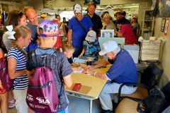 Bud signing books at Warbird Roundup, Nampa, ID 2019