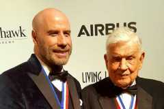 Bud with Actor John Travolta at the Living Legends of Aviation