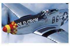 Beautiful John Dibbs photo of Bud flying restored P-51D Old Crow
