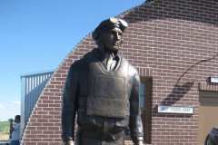 Bud Anderson statue at Fagen Fighter Museum