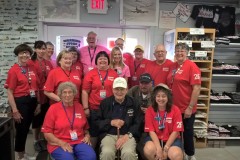 Bud with the War Bird Book Store Team, Oshkosh, WI