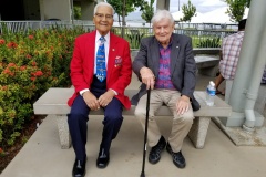 Bud with General Charles McGee at the 75th Anniversary of the attack on Pearl Harbor