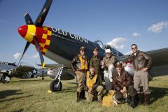 Bud with WWII Reenactors