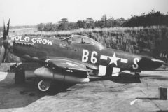 P-51D Old Crow in dark green paint.