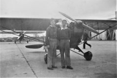 Getting Private Pilot in Piper Cub with fellow student Bob Jones