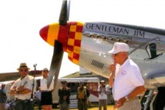 Jack Roush and Bud Anderson doing a Warbird in Review at Air Venture, Oshkosh, WI