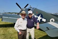 Jack Roush and Bud with P-51B Old Crow at Oshkosh