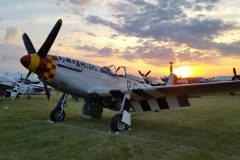 P-51D Old Crow owned by Mr. Jim HagedornOshkosh sunrise