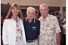 Bud with Ed and Connie Bowlin, who got him into the Modern Warbirds