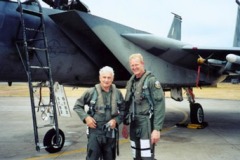 Bud flies the F-15D with Lt Col Bob Sneath at Lakenheath, England