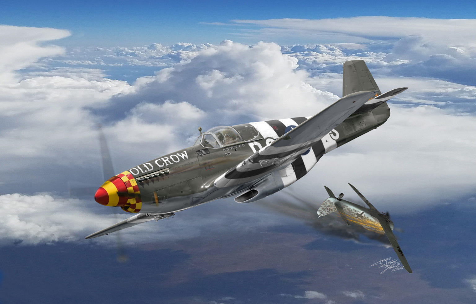 Aviation Artwork - Bud Anderson: To Fly and Fight